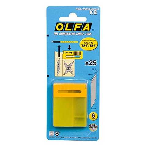 Olfa Stainless Steel 6-Piece Stencil Blade Set Cover
