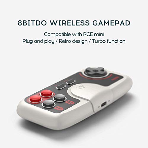 KKmoon 8Bitdo Wireless Gamepad compatível com PC Engine mini CoreGrafx mini TubroGrafx-16 mini Switc