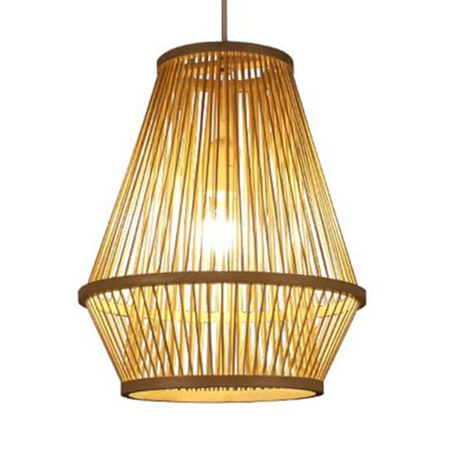Lampes suspendues au plafond en osier pour décoration de cuisine et salon