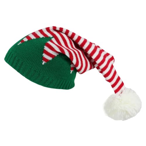 Gehäkelte Weihnachtsmütze 22 Penlimly Gestrickte Weihnachtsmütze für Damen, niedlicher...