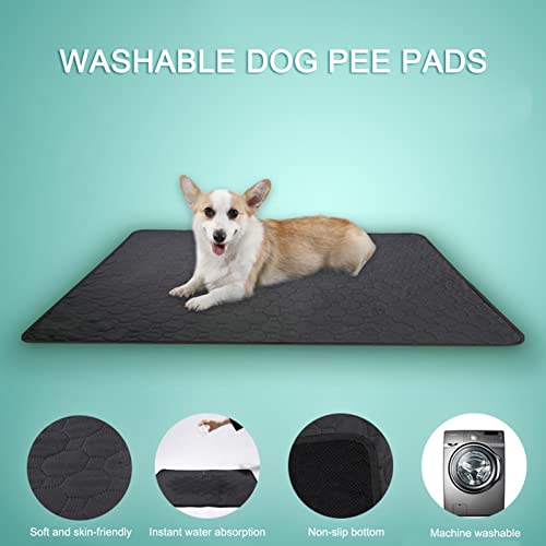 KAJIA Almofadas de xixi laváveis para cães Almofadas de xixi reutilizáveis para cachorros Esteiras a