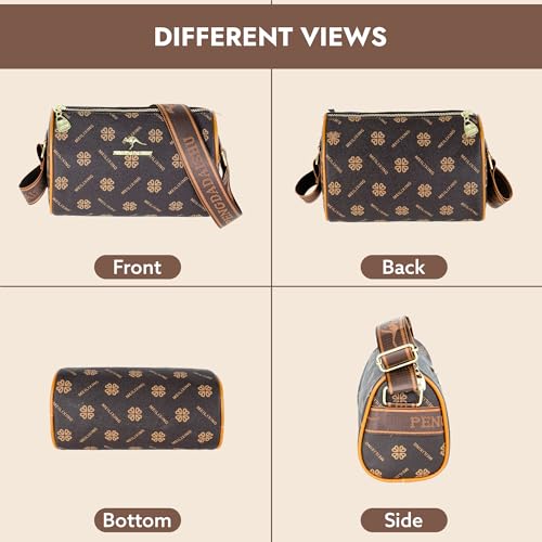 Image of Storite Women's Crossbody Sling Bag | Faux Leather | Zipper Closure | Adjustable Strap