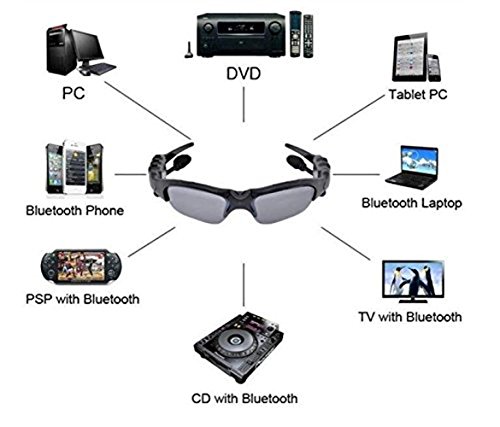 Leaden 4326711348 Wireless Bluetooth Mp3 Polarized Lenses Music Sunglasses V4.1 Stereo Handfree Headphone thumb #2