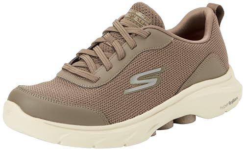 Skechers Scarpe da Ginnastica Go Walk 7 da Uomo, Tessuto Sintetico Grigio Talpa, 42 EU