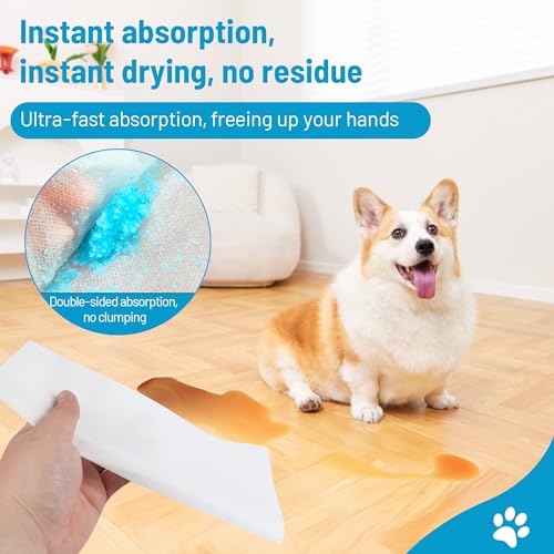 Image of 50Pcs Pet Pee Sheets for Fast Absorption of Urine, Disposable Pet Absorbent Sheets Pee Pads for Clearing Pet Urine and Stains
