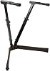 Ultimate Support VS-88B V-Stand Pro (Black) V-Style Portable Height Adjustable Organ with Built-in Cable Management System | Keyboard Stand | Stand - Black