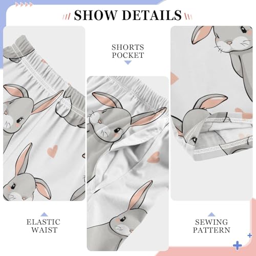 Bunny Love Boys Long Pants Soft Trousers Elastic Waist Kids Lounge Bottoms with Pockets S-XL4