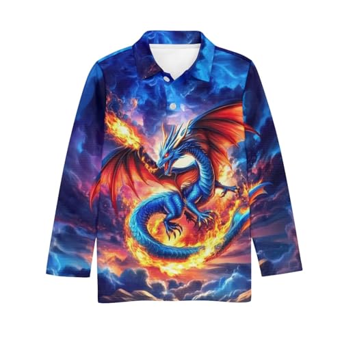 HUIACONG Kids Shirts for Boys Girls Long Sleeve Tops for Children