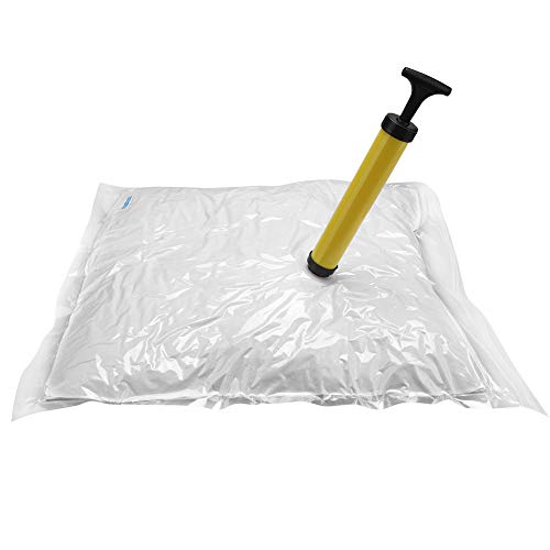 Phefop Bolsas de Almacenamiento Selladas Al Vacío para Ropa, Mantas, Ropa de Cama con Bomba de Vacío, Ahorro de Espacio de Viaje para Organización del Hogar, 5 uds.