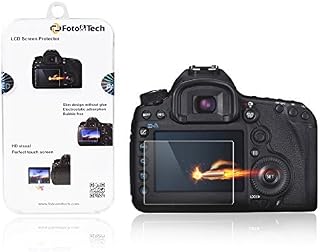 Foto&Tech Premium Quality Tempered Precision Optical Glass Screen Protector Compatible with Nikon D5,D500,D4S LCD Scratch Proof 9H Hardness,High Definition,Anti Smudges,Shatterproof,Easy to Install