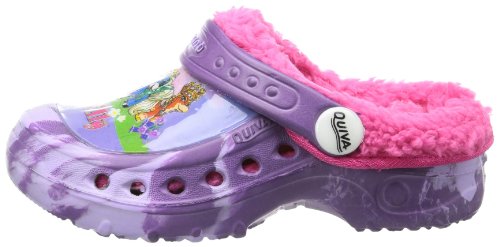 Filly Fairies Girls Kids Clog Sandals & Mules, Zuecos niña, Multicolor-Mehrfarbig (Purple-Lilac/D.Fuxia), 29
