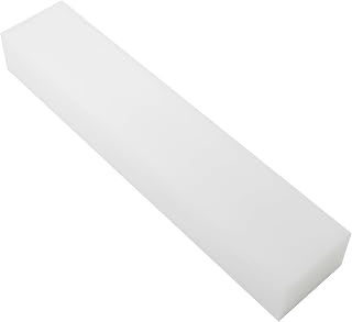 HDPE Block White PE Polyethylene Rectangular Solid Plastic Tapping Block High Density Sheet Great for DIY Projects for Machining Home Floor Improvement (2" x 15" x 3")
