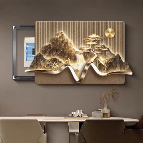 Cache tableau électrique paysage YVYKFZD pour transformer votre couloir avec art