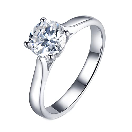 Bague moissanite KnSam pour femme, le cadeau de mariage idéal en argent 925
