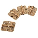 Utilisation sûre et fluide : chaque charnière plate est conçue pour réduire les risques de pincement des doigts, une utilisation en toute sécurité dans les foyers avec enfants ou personnes âgées. mini charnières, charnières en cuivre