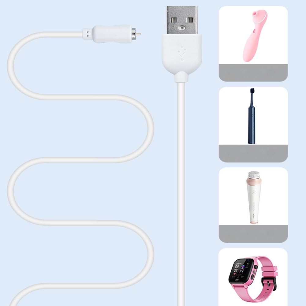 Cavo di ricarica magnetico USB DC per massaggiatore a 1 punto, cavo di ricarica di ricambio, diametro 6 mm