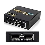 【Verwendungsbereich】Der Monitor von Laptop MUSS die HDMI Port von Funktion von Output und gleichzeitig Input besitz, um als Monitor für andere Geräte zu bedienen, aber normalerweise verfügt er nur über Input Port,so wird es NICHT als Monitor verwendet. Der HDMI Verteiler unterstützt Auflösung von 2k bis 4K@30Hz, 3D 1080P und Max 3840*2160.