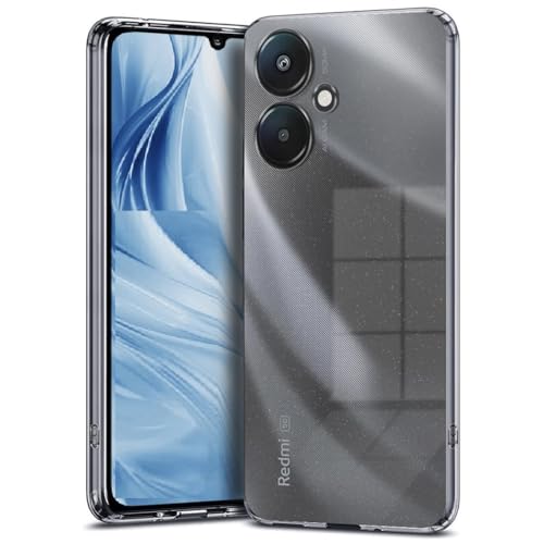 Image of COVERBLACK Rubber Back Cover for Mi Poco M6 5G - Transparent