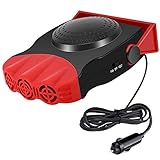 Car Heater, Portable Electronic Auto Heater Fan Fast Heating Defrost 12V 150W Car Defrost Defogger 2...