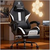 GTPLAYER Gaming Chair with Foot Rest & Pocket Spring Cushion, Ergonomic High...