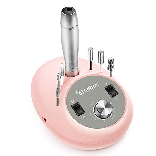Professional Nail Drill - BTArtbox Nail Drill Machine, Electric Nail Drills for Acrylic Nails Efile Nail Drill E File Kit for Home Salon Use, Pink