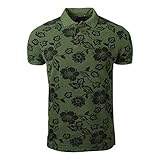 Polo Scotch & Soda Classic Garment-dyed Pique Polo with All-Over Print, Multicolor (Combo B 0218), Medium para Hombre