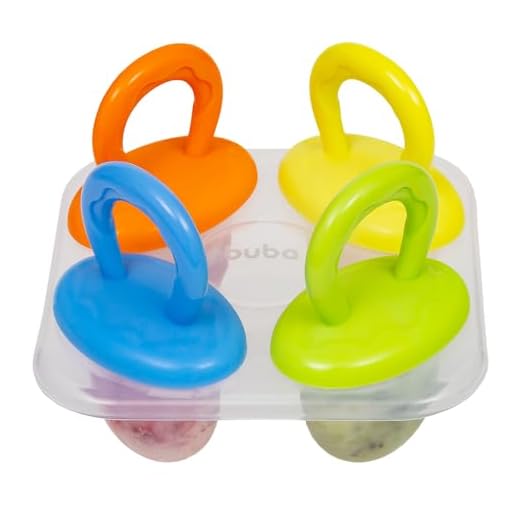 Forminha de Picolé Buba Divertidas Livres de BPA Infantil Cor:Amarelo