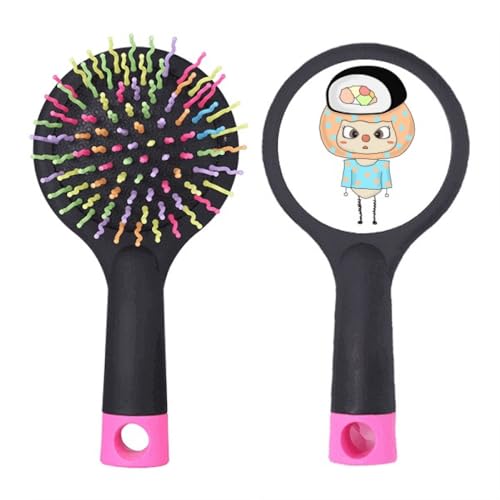 Brosse à cheveux démêlante UU à coussin d'air motif sushi pour un coiffage doux au salon