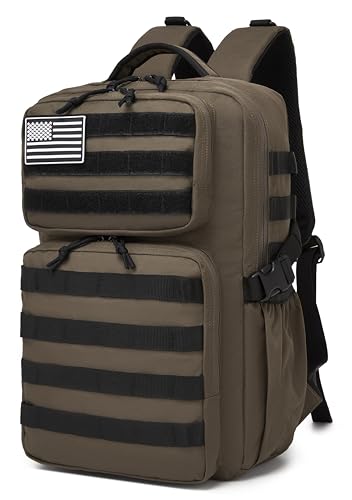 Image of Wotony Military Tactical Backpack for Men Waterproof Daypack 3 Day Assault Pack Molle Bag with Water Bottle Holder