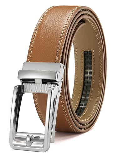 Image of CHAOREN Click Belts for Men - Mens Ratchet Belt 1 3 /8 inch for Dress Pants - Perfect Companion to Men's Oxfords