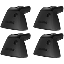 Yakima Baseline Sleek Adjustable Roof Rack Towers with 165 Pound Maximum Load Capacity for Vehicles Without Roof Rails or Gutters, Black, Set of 4