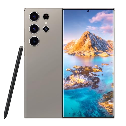 viqee S24 Ultra Cell Phone 5G Unlocked Phones,Smartphone with Tool Pen, Android 14.0 Cell Phone 6GB+256GB Dual SIM Dual Standby (Gray)