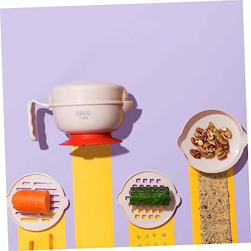 FAVOMOTO 1 Conjunto caixa de moagem tigelas com ventosas para bebês alimentação do bebê cozinha kitc