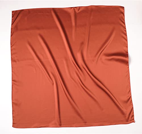 GUZOSJO Solid ColorSquare Silk Feeling Headscarf Neckerchief,Bandana Handbag Hair Scarf Bracelet Gift For Women/Girls2