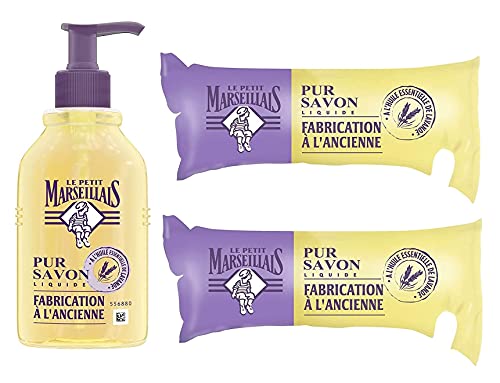 Le Petit Marseillais Seife Pur Savon 300 ml & 2x Nachfüllbeutel 250 ml