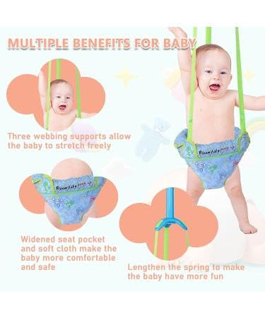 Ritmo Doorway Jumper | Baby Doorway Jumper - Baby Jumper and Bouncer with Adjustable Strap, Baby Exerciser for Active Babies, Fun Baby Jumping Bounce Swing - Image 8 thumbnail