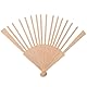 STOBOK Antike Fächer-holzrahmen 23 Cm Faltbarer Fächerrahmen 16 Hölzerne Fächerknochen