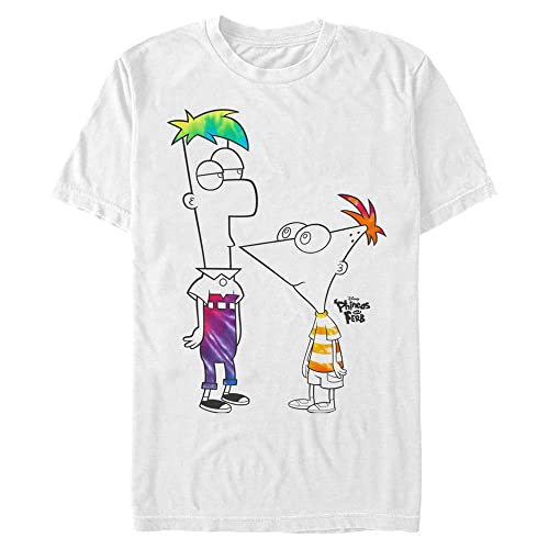 T-Shirt Tie Dye Disney Blanc Motif Rétro Original en 4XL Homme