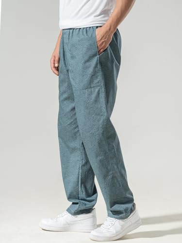 Image of DAMENSCH Relaxed Fit Premium Cotton Casual Style, Dual Pockets, Ultra light, Breathable, Anti-Bacterial, Stretchable, Soft Comfortable, Lounge Pyjamas For Men