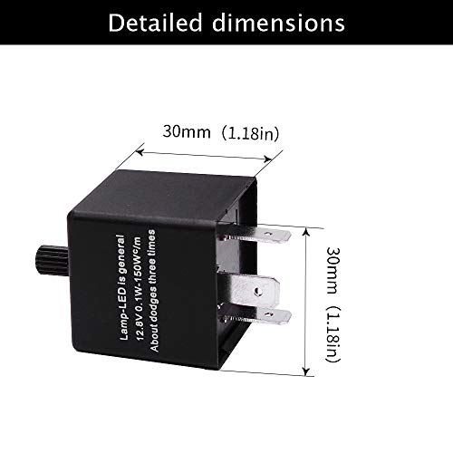 Huiqiaods Cf13 Jl-02 Ep34 3 Pin Adjustable Led Flasher 12.8 V 0.1W-150W Turn Singal Relay Lights Hyper Blink Flash Fix #TOP4