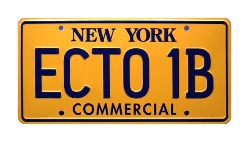 Ghostbusters: The Video Game | ECTO 1B | Metal Stamped License Plate Cover