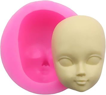 وردي الغذاء الصف سيليكون 3 D طفل الوجه فتاة ل شكل الرأس DIY الشوكولاته العفن Fondant سكاكين المطبخ والاكسسوارات