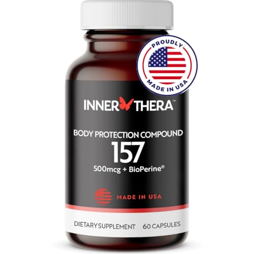 Extra-Strength BP-C 157 Peptide Capsules- 500mcg (Proudly Made in USA) - 2 Month Supply - Muscle Health - Tissue Health - Gut Health - Rapid Recovery - Strength and Wellness - 60 Capsules