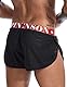 Alienjoy Herren Boxershorts Mesh Unterwäsche Schlitz Seite Boxer Trunks Sexy Low Rise Weiche Atmungsaktive Brief Sport Workout Yoga Unterwäsche Shorts für Mann