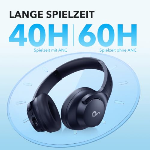 Soundcore by Anker Q20i kabelloser Bluetooth Over-Ear-Kopfhörer – Ansicht 5