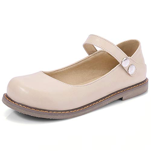 LYYSKY Women Comfy Ankle Strap Mary Jane Shoes Casual Flats Two Ways Wear Walking Shoes