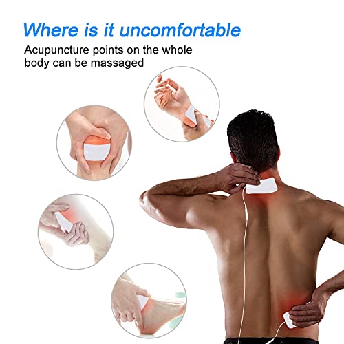 Image of AGAM Digital Therapy Machine Electrodes Reusable TENS Unit Pads - Rectangle Shaped Electrodes Replacement Pads, Strong Stick Gel, Universal Compatibility for Muscle Relief & Pain Therapy (10-Pack)