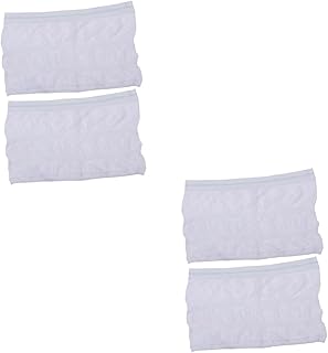 LALAFINA 4 Peças Roupa Íntima Descartável Roupa Íntima Descartável Branca Unissex Cueca Confortável Cueca Descartável Calcinha Cueca Para Incontinência Para Idosos