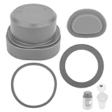 Messerschutz- und Behälterdeckel-Set für Ninja Blast Portable Blender der Serien BC100/BC151, Ersatzteile und Zubehör aus Silikon Kunststoff Auslaufsicher Spülmaschinenfest (Grau)