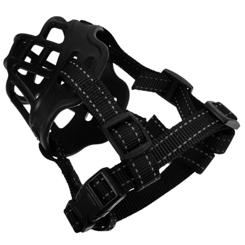 HANABASS Dog Muzzle for Small Dogs Adjustable Breathable Basket Muzzle Comfortable Mouth Cover for Biting and Barking for Training and Vet Visits